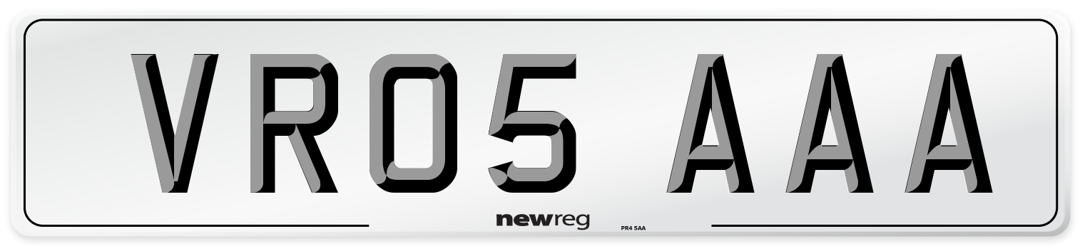 VR05 AAA Number Plate from New Reg